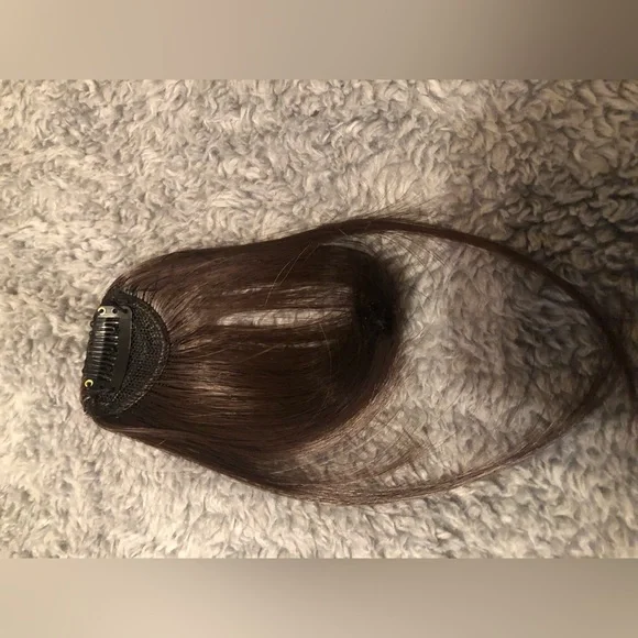 NWT BNB Heaven Clip-In Wispy Bangs- Medium Brown - Picture 5 of 6